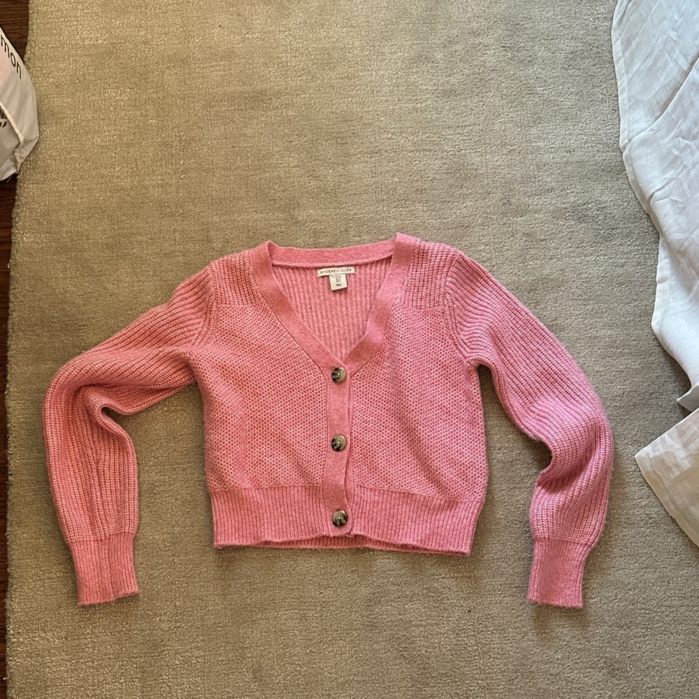 SINCERELY JULES PINK CARDIGAN